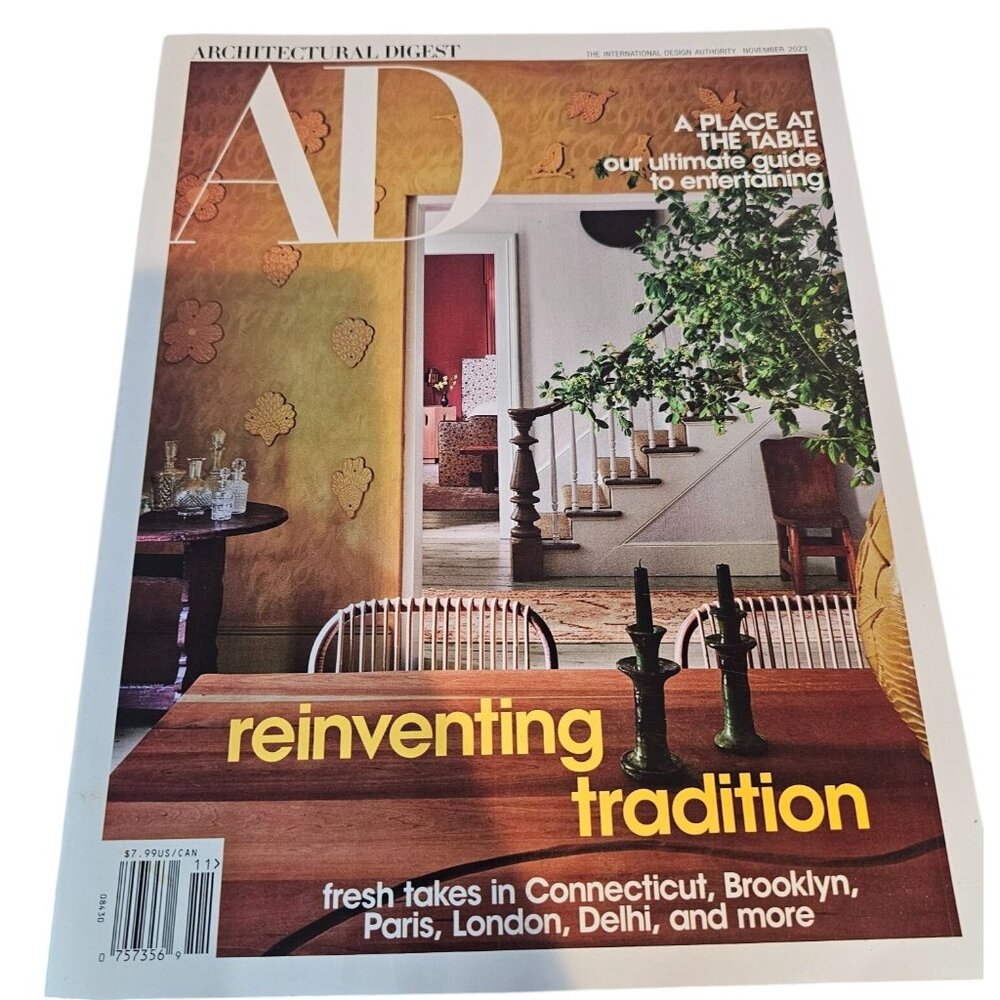 Architectural Digest November 2023 Magazine Issue Reinventing Tradition AD